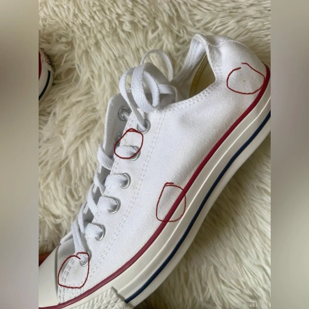 White Converse All Stars W9/M7 *read description*